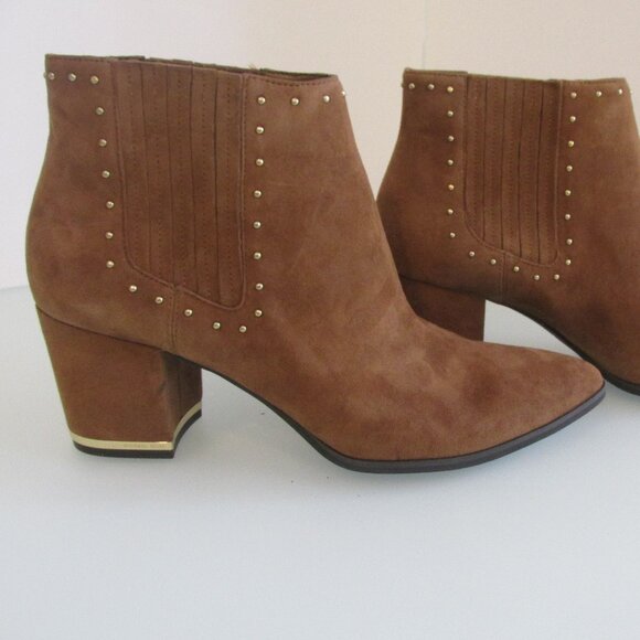 Michael Kors (Gemma) New Suede Mid Booties Size 8M - Picture 1 of 5